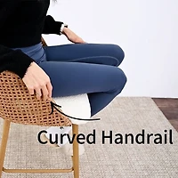 Scandia-style Set of 4 Armless Counter Height Stool with Metal Base-Maison Boucle