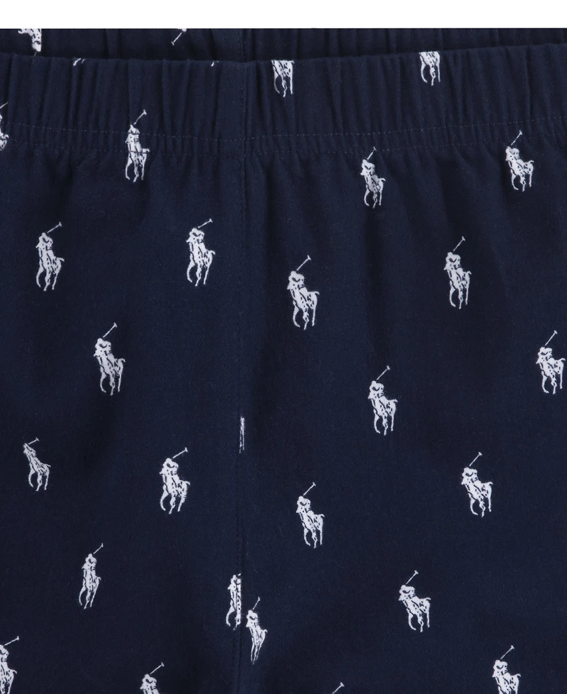 Polo Ralph Lauren Boys 8-20 Woven Long Sleeve and Pant Pajamas, 2-Piece Set
