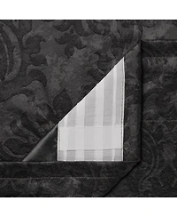 Chanasya Premium 2-Panel Embellish Embossed Classy Blackout Curtains - 3-in-1 Back Tab, Rod Pocket