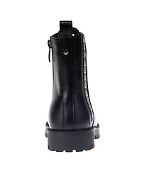 Bebe Little and Big Girls Rhinestone Lace Up Boot