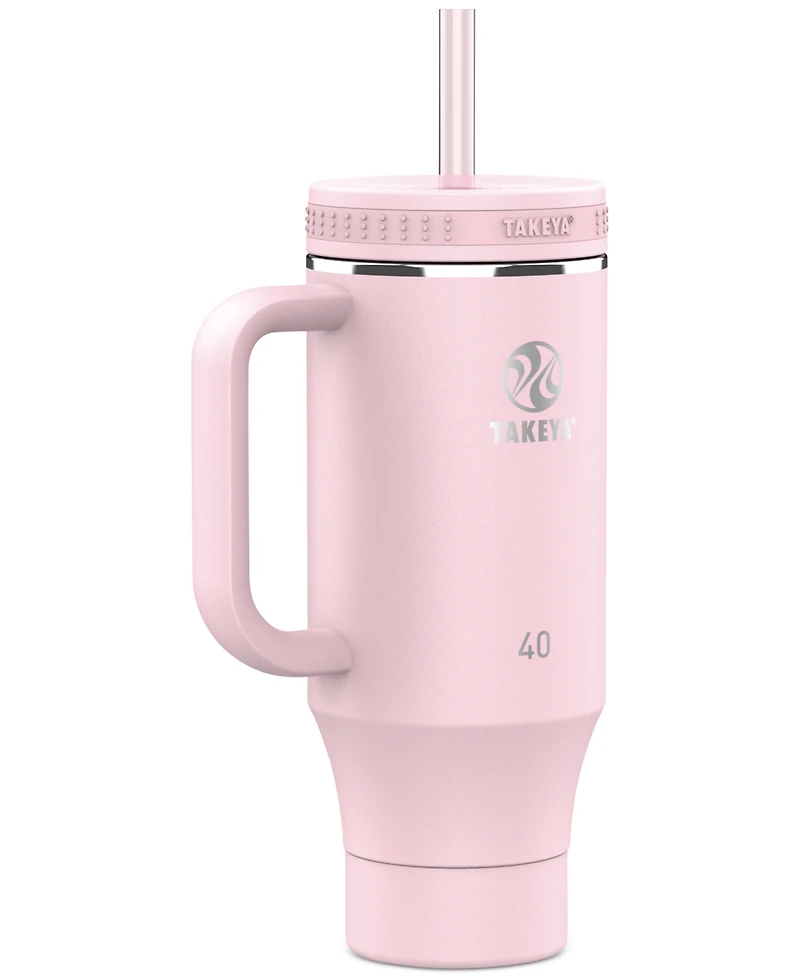 Takeya Fixed Handle 40-Oz. Insulated Stainless Steel Tumbler