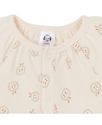 Gerber Baby Girls Long Sleeve Apples Dress
