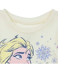 Frozen Big Girls Peplum T-Shirt and Leggings Outfit Set