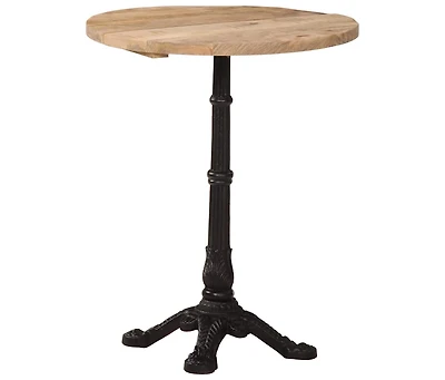 vidaXL Bistro Table 23.6"x29.9" Rough Mango Wood