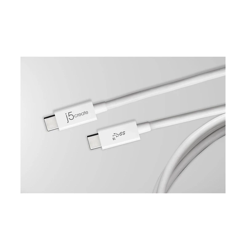 j5create JUCX01 Usb 3.1 Type-c to Type-c Coaxial Cable, 2ft