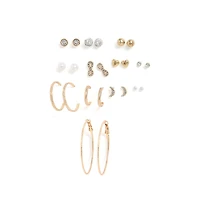 Sohi Women's Pack Of Multi-Layer Earrings