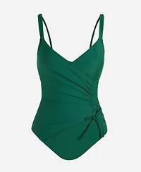Cupshe Women's Green Drawstring Tummy Control One-Piece