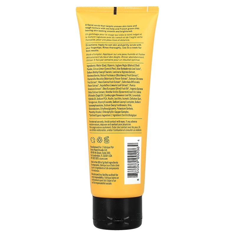 Acure Brightening Facial Scrub