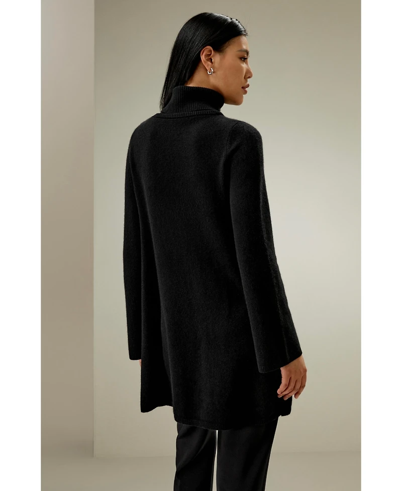 Lilysilk Women's Cashmere Detachable Turtleneck Pullover Sweater