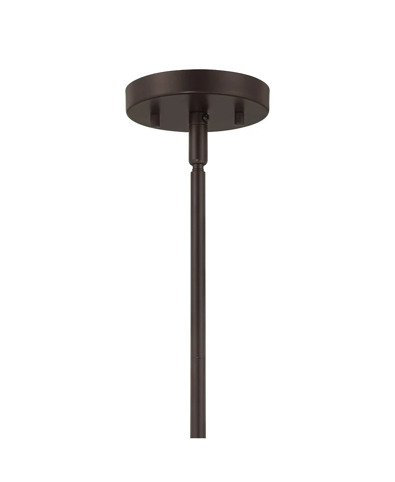 Possini Euro Design Milne Bronze Brown Gold Mini Pendant Lighting 8" Wide Modern Clear Crystal Rods Fixture for Dining Room House Bedroom Kitchen Isla