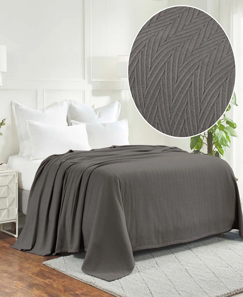 Superior Chevron All-Season Cotton Blanket, Full/Queen
