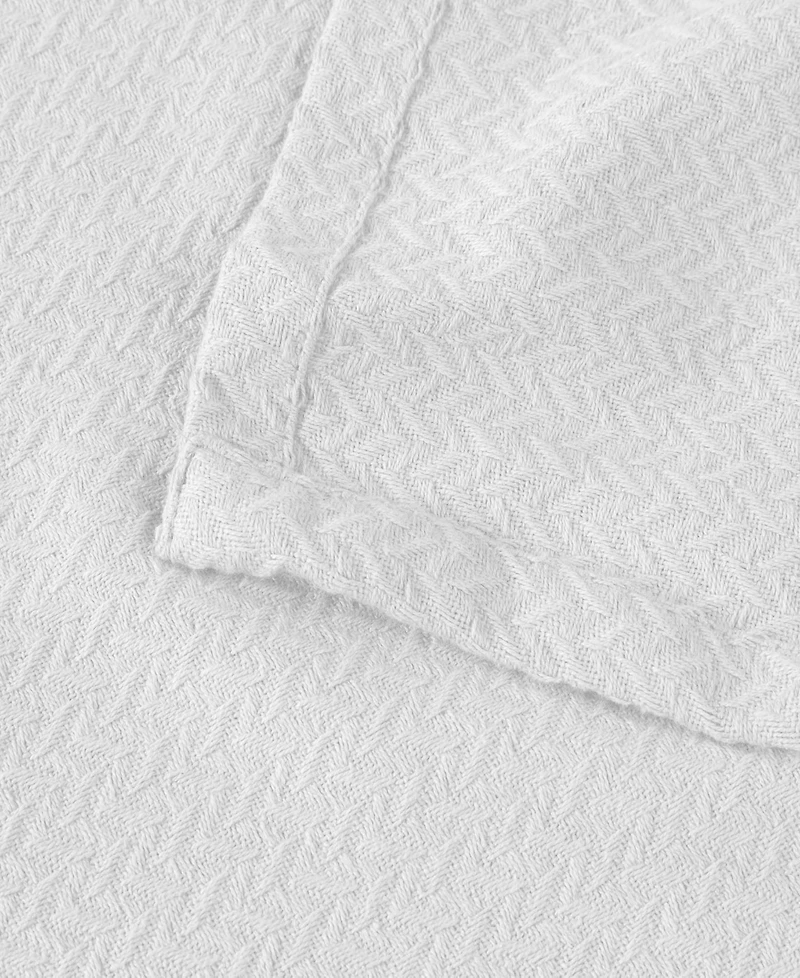 Superior Nobel Cotton Jacquard Dobby Weave Textured Chevron Lightweight Woven Throw, 50" x 60"