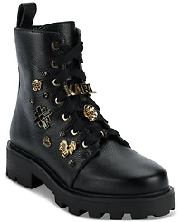 Karl Lagerfeld Paris Women's Makenzie Combat Booties