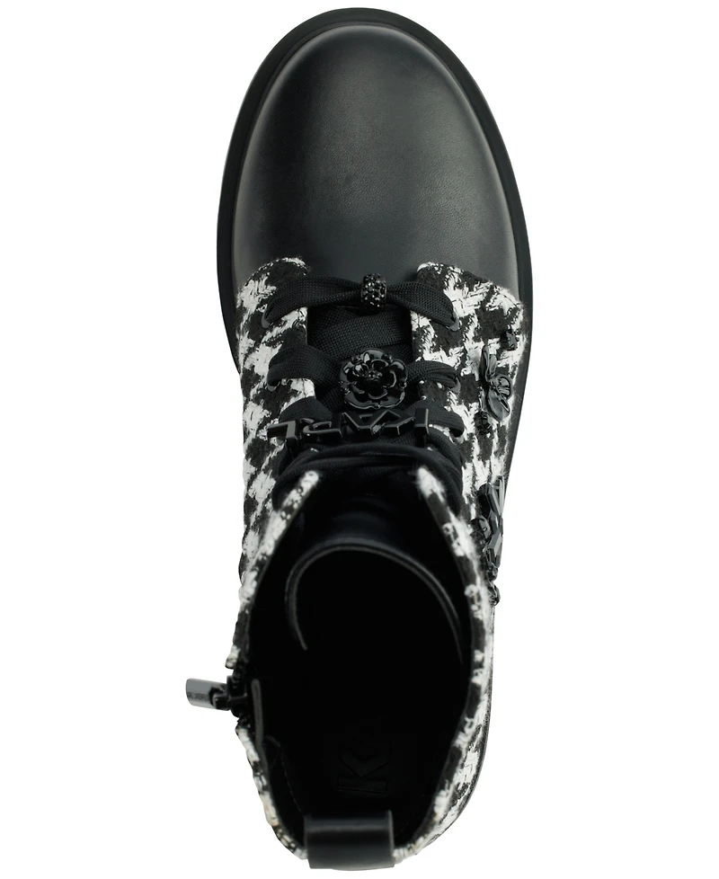 Karl Lagerfeld Paris Women's Makenzie Combat Booties