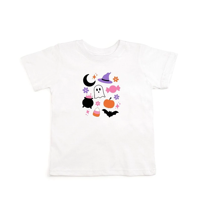 Sweet Wink Toddler Girls Halloween Fun Short Sleeve T-Shirt