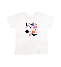 Sweet Wink Toddler Girls Halloween Fun Short Sleeve T-Shirt