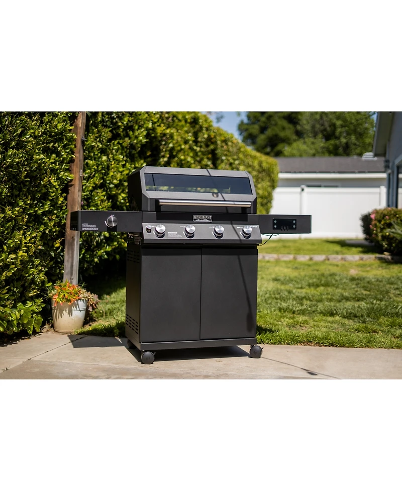 Monument Grills 4 Burner Powder Coated Denali Series Smart Grill