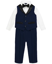 Nautica Baby Boys Tuxedo Vest 4-Piece Set