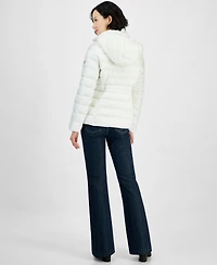 Michael Michael Kors Women's Hooded Zip Packable Puffer Coat