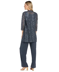 R & M Richards Petite Embellished Jacket, Sleeveless Top & Pants Set