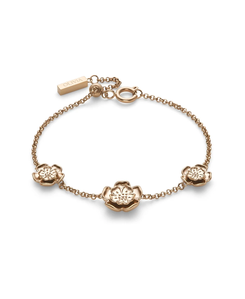 Olivia Burton Women's Tudor Rose Gold-Plated Bracelet