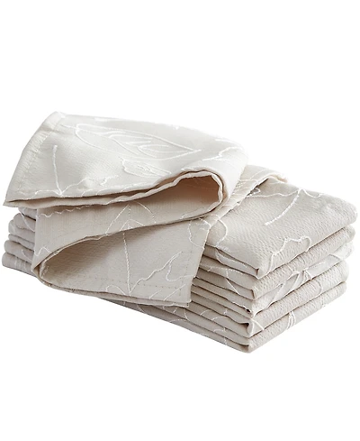 Laura Ashley Harvest Raised Woven Napkin Set of 6, 18" x 18"