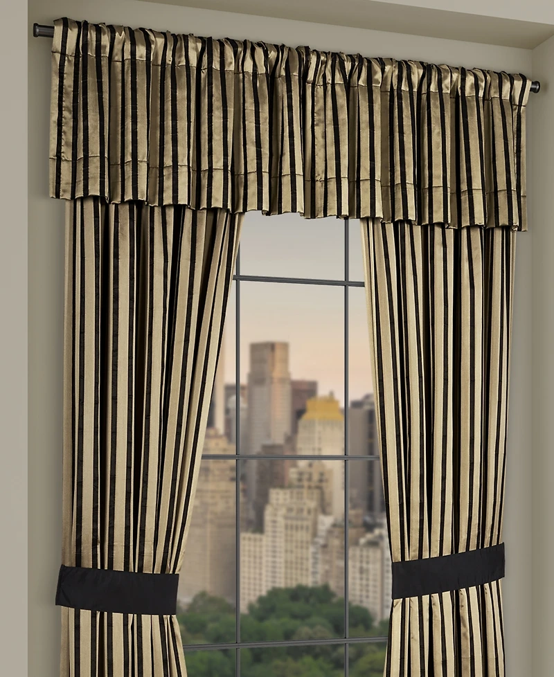 J Queen New York Calvari Window Straight Valance, 18" x 50""