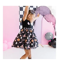 Sweet Wink Toddler Girls Boo Halloween Short Sleeve Tutu Dress