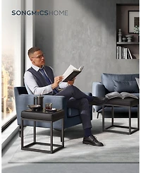 Slickblue Rectangle Ottoman Footstool Steel Frame