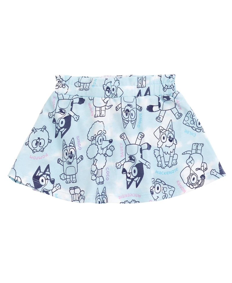 Bluey Toddler Girls Floral 2 Pack Skorts to