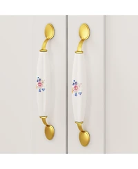 Famapy White 3-Doors Armoires Wardrobe with Hanging Rod and Storage Cubes