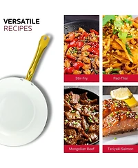 Holstein Housewares 12-inch Ceramic Nonstick Wok