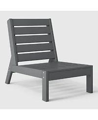 WestinTrends Outdoor Hdpe Deep Seating Modular Armless Patio Chair