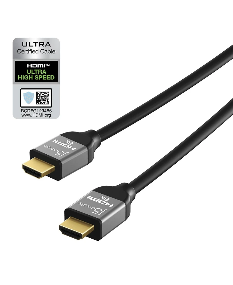 j5create Ultra High Speed 8K Uhd Hdmi Cable, 6ft