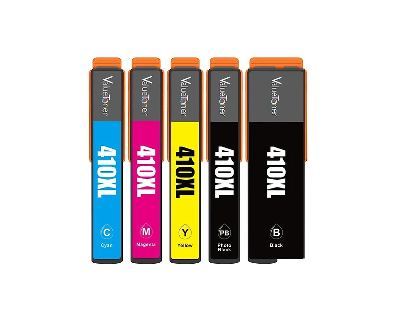 Valuetoner Remanufactured Ink Cartridge Replacement for Epson 410 Xl 410XL for Expression Xp-7100 Xp-530 Xp-630 XP640 XP830 (5 Pack)
