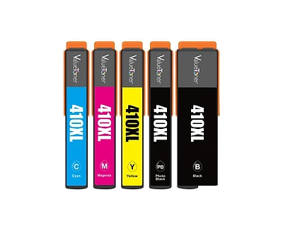 Valuetoner Remanufactured Ink Cartridge Replacement for Epson 410 Xl 410XL for Expression Xp-7100 Xp-530 Xp-630 XP640 XP830 (5 Pack)
