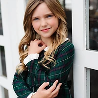 Hope & Henry Toddler Girls Organic Long Sleeve Peter Pan Collar Ruffle Cuff Party Dress