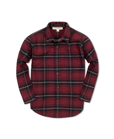 Hope & Henry Boys Long Sleeve Flannel Button Down Shirt