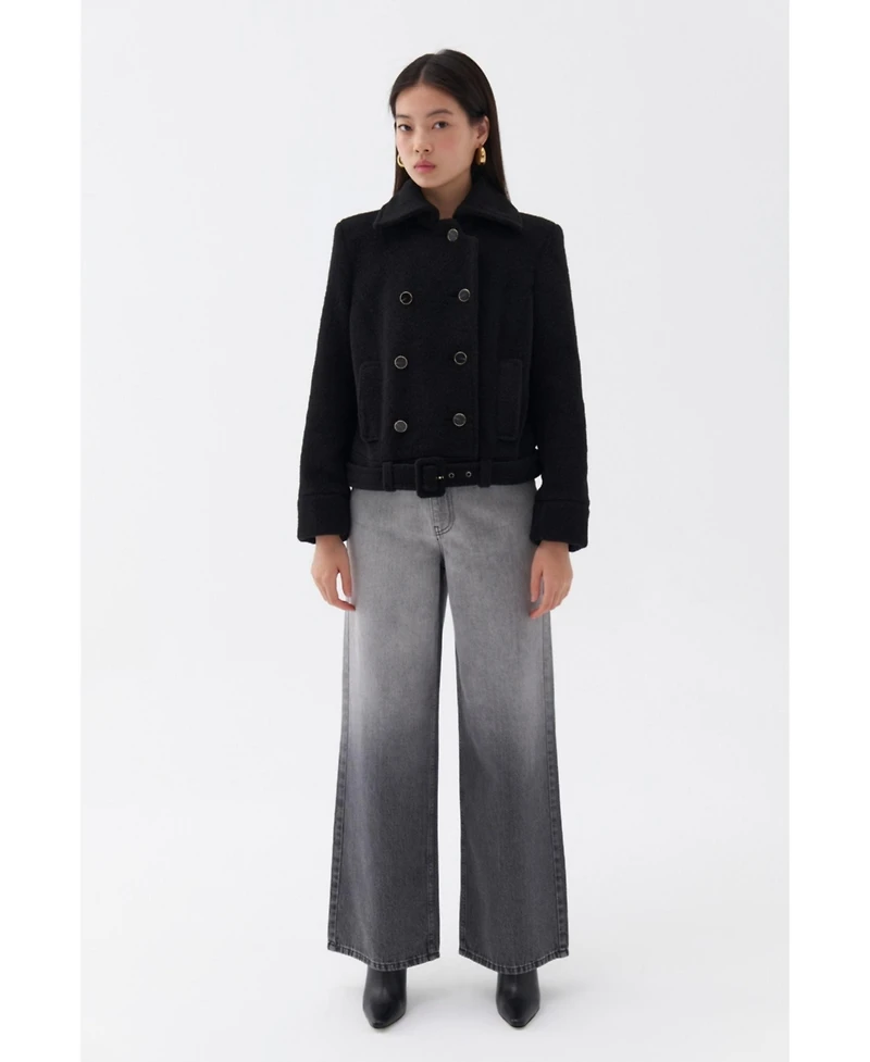 Nocturne Women's Shoulder Pad Short Coat