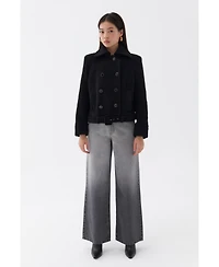 Nocturne Women's Shoulder Pad Short Coat
