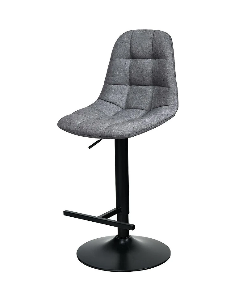 Sugift Height Adjustable Modern 360 Degrees Swivel Barstools with Footrest