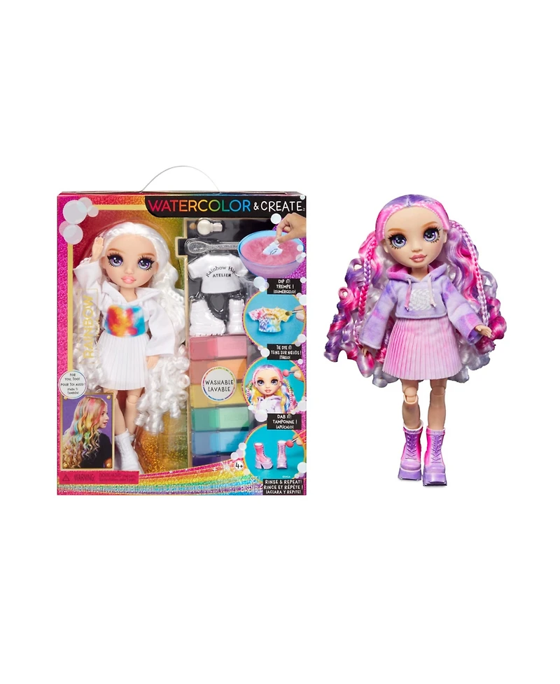 Rainbow High Watercolor Create Fashion Diy Doll