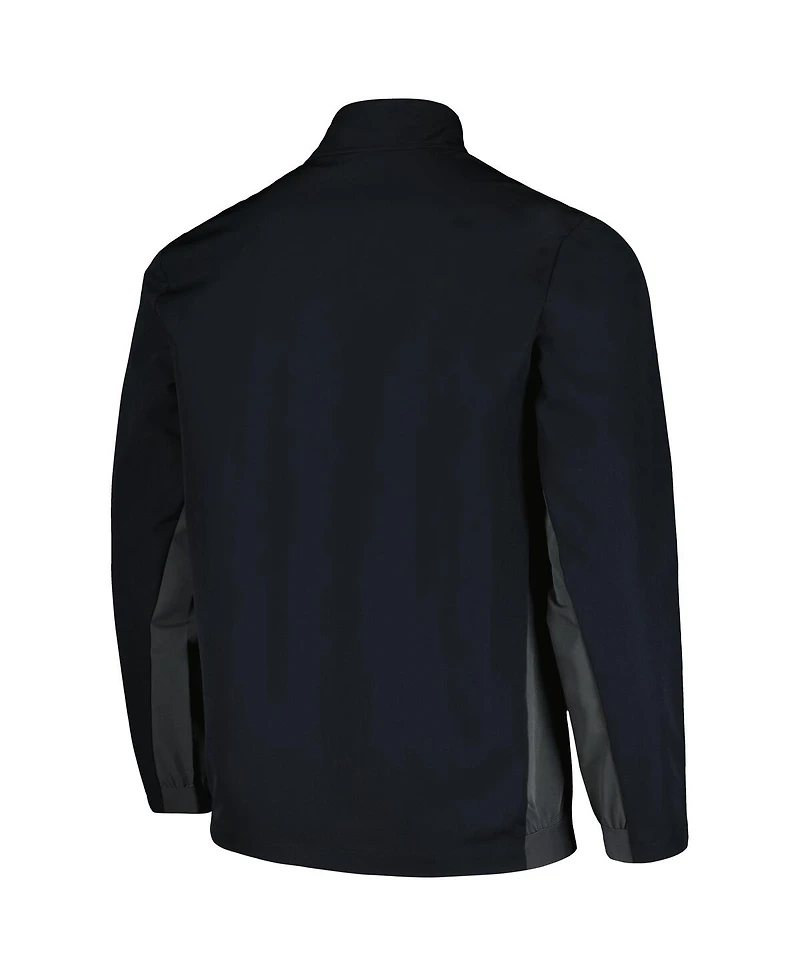 LevelWear Men's Black Milwaukee Bucks Harrington Full-Zip Jacket