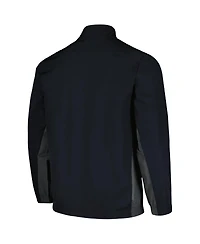 LevelWear Men's Black Milwaukee Bucks Harrington Full-Zip Jacket