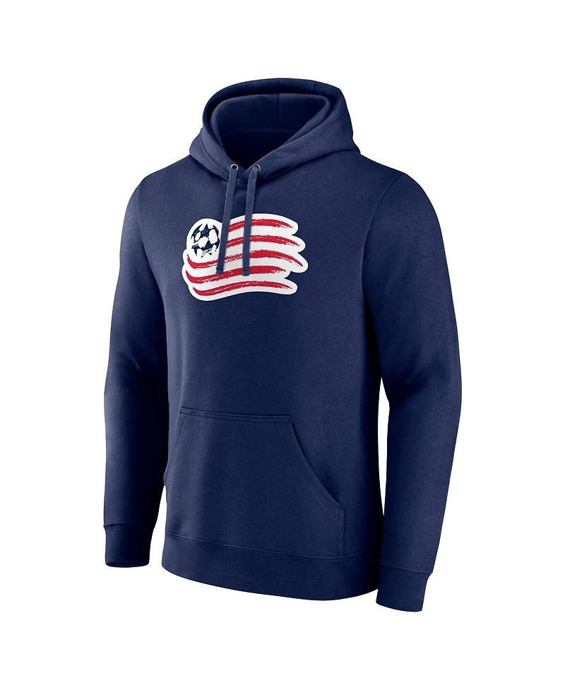 Fanatics Men's Navy New England Revolution Logo Pullover Hoodie