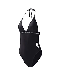 G-iii 4Her by Carl Banks Women's Black Chicago White Sox Full Count One-Piece Swimsuit