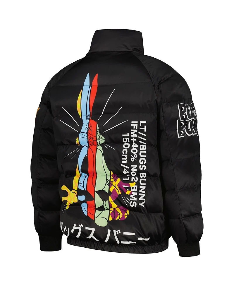 Freeze Max Men's Looney Tunes Bugs Bunny Raglan Full-Zip Puffer Jacket