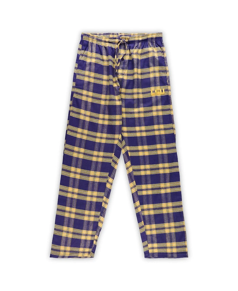 Profile Men's Purple Lsu Tigers Big Tall 2-Pack T-Shirt Flannel Pants Set