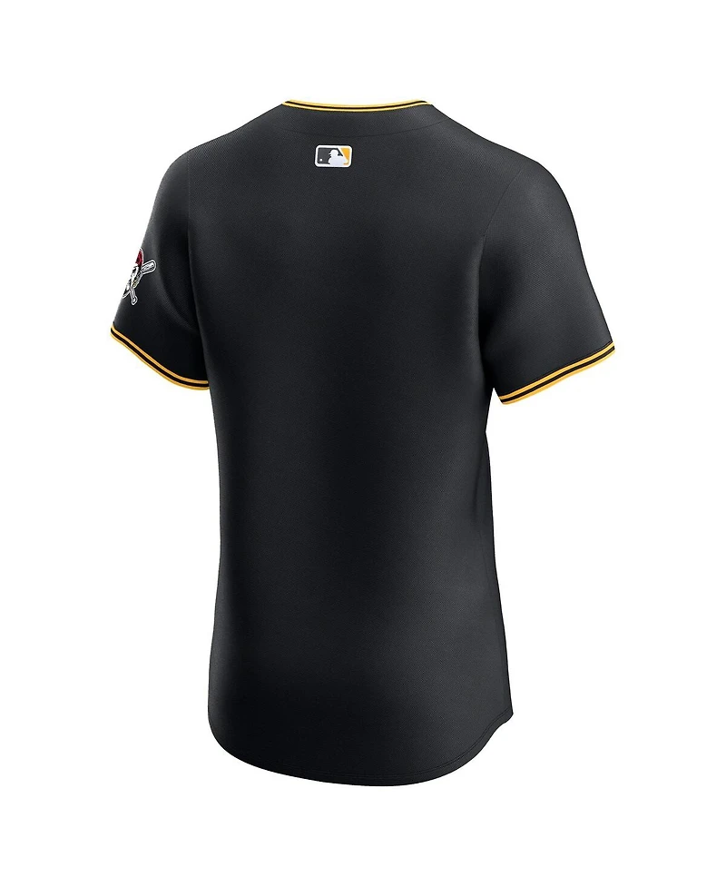 Nike Men's Black Pittsburgh Pirates Alternate Vapor Premier Elite Patch Jersey