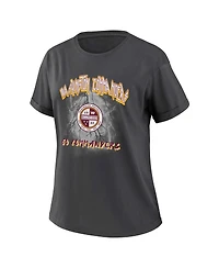 Wear by Erin Andrews Women's Charcoal Washington Commanders Boyfriend T-Shirt